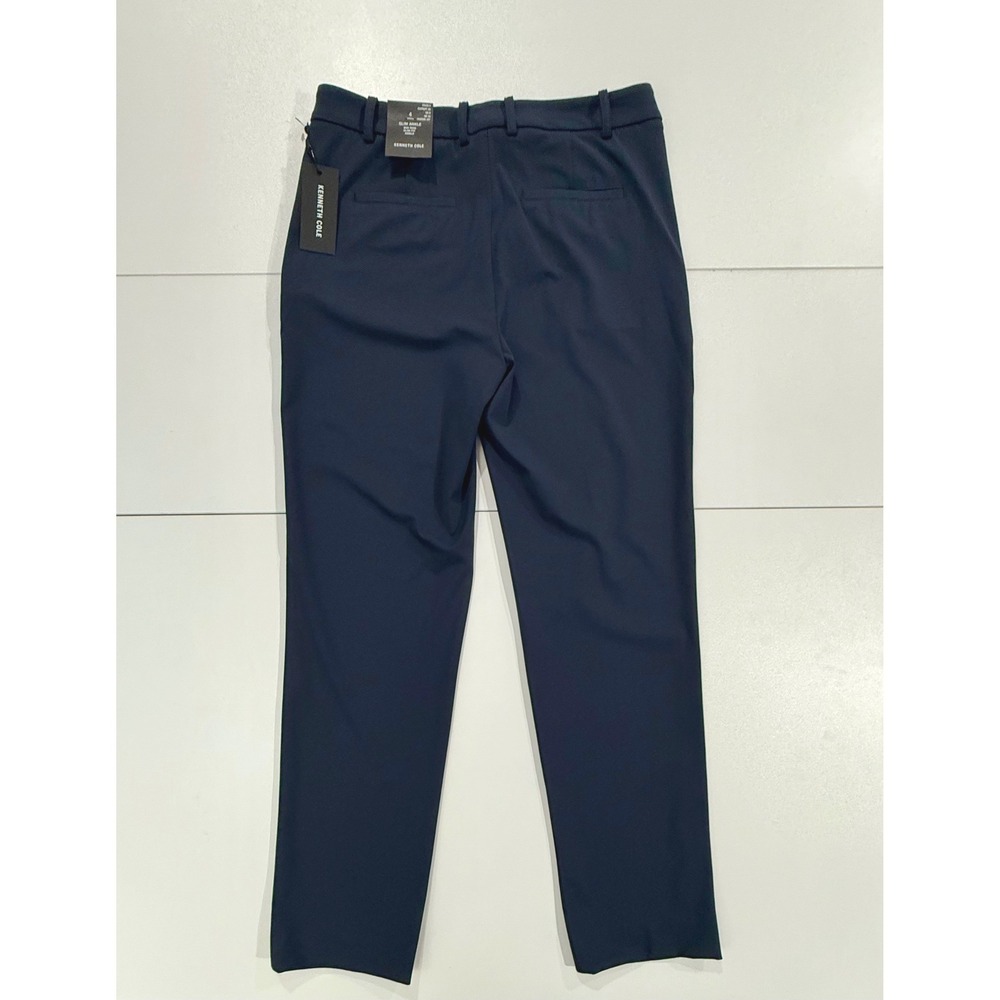 Kenneth Cole Womens Slim Ankle Pants Dark Navy Blue Mid Rise Size 4 NWT W466 - Picture 6 of 10